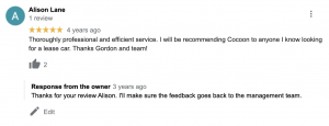 Alison Lane Google Review