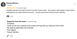 Damian McCann Google Review